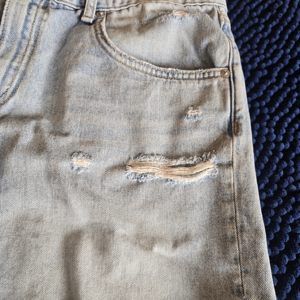 Rag & Bone Light Blue Denim Shorts - Picture 3 of 10
